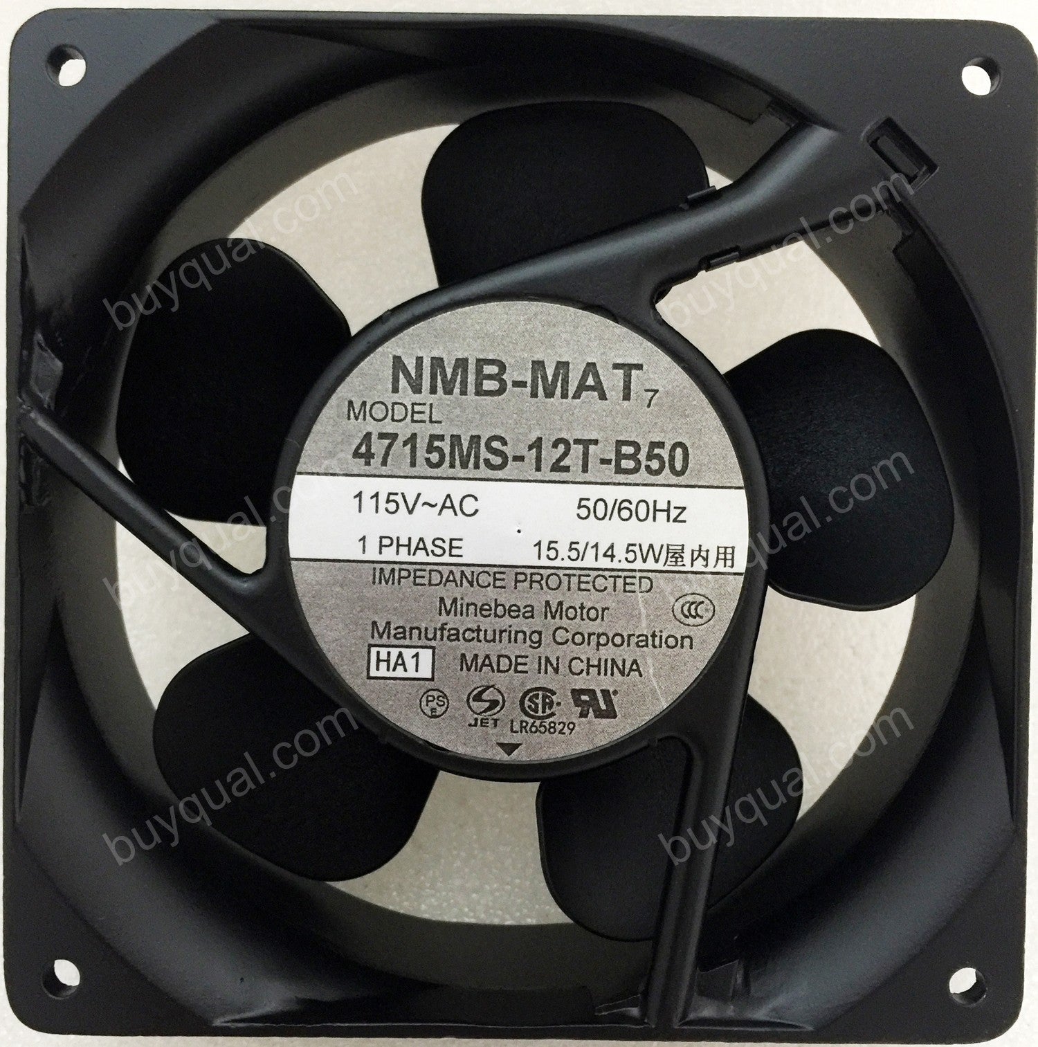 NMB 4715MS-12T-B50 4715MS-12T-B50-A00 115V 15.5/14.5W Cooling Fan NMB 4715MS-12T-B50 4715MS-12T-B50-A00 115V 15.5/14.5W Cooling Fan